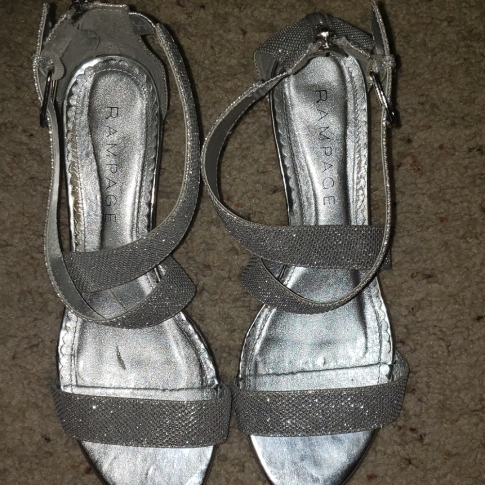 Rampage Silver sparkle shoes